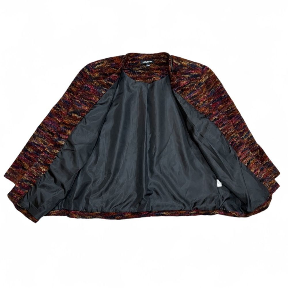 Notations Multicolor Boucle Tweed Blazer Jacket Size Large - Picture 8 of 11